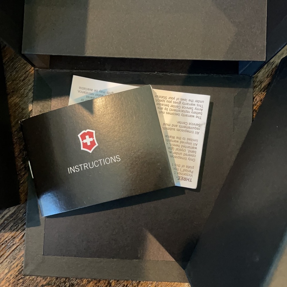 Swiss Army Victorinox watch…. UNISEX … all Black!! Brand new in box. NEVER WORN! - Picture 3 of 6